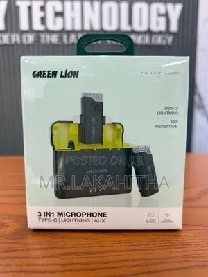 Green Lion 3 IN 1Wireless Microphone