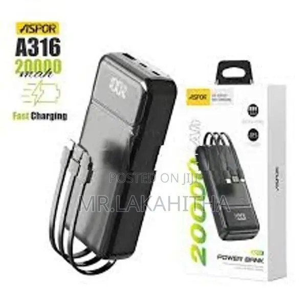 20000mAH POWER BANK ASPOR A316