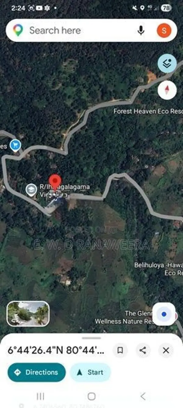 Valuable Land for Sale in The Belihuloya Tourist Area