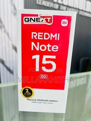Xiaomi Redmi Note 15 5G 6GB|128GB| (Brand New)