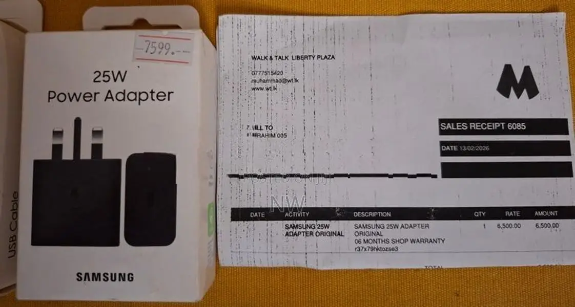 Samsung 25W Fast Charger Adapter