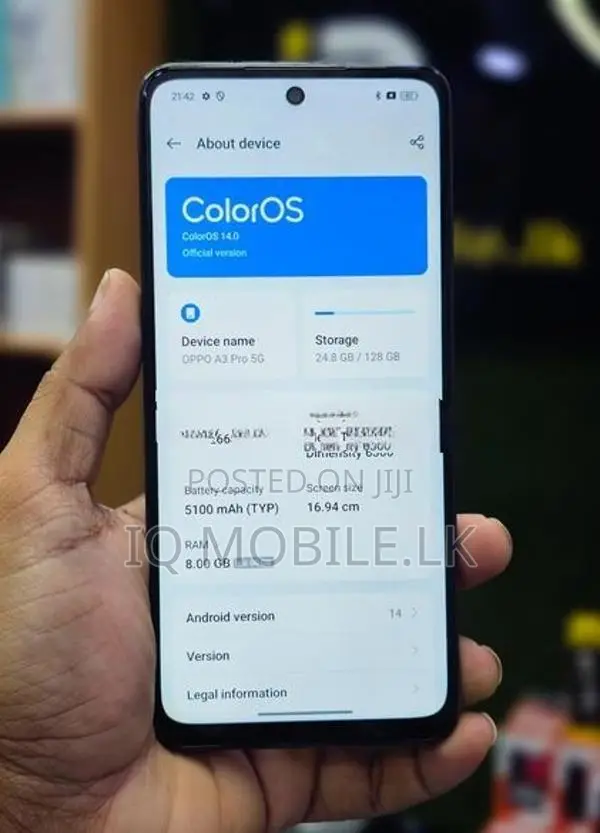 Oppo A3 PRO 5G 16GB 128GB (Used)