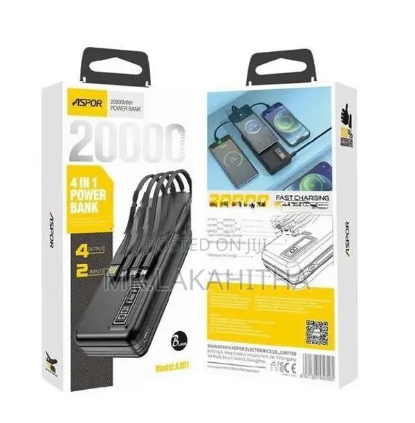 20000mAh Aspor A301 Power Bank