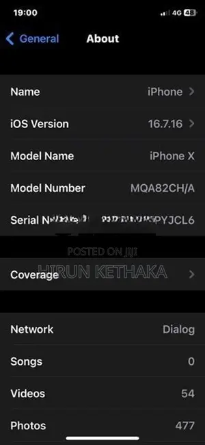 Apple iPhone X (Used)