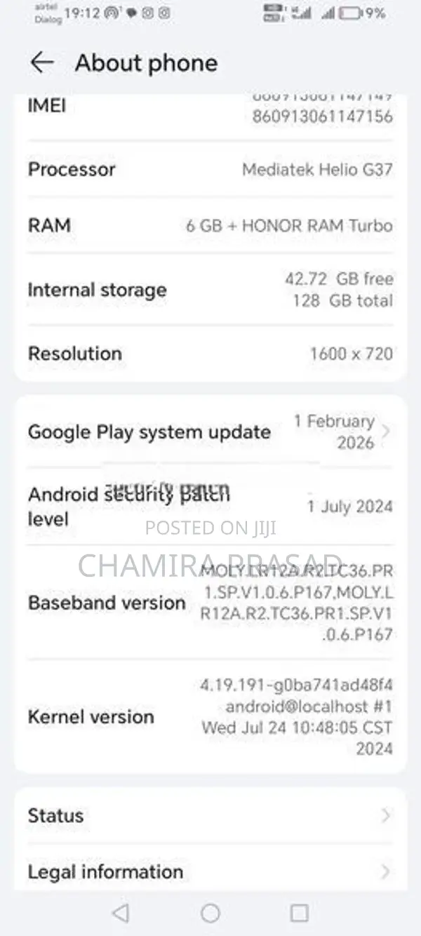 Honor X7a (Used)