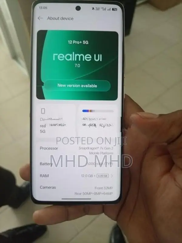 Realme note12pro+ 5g (Used)