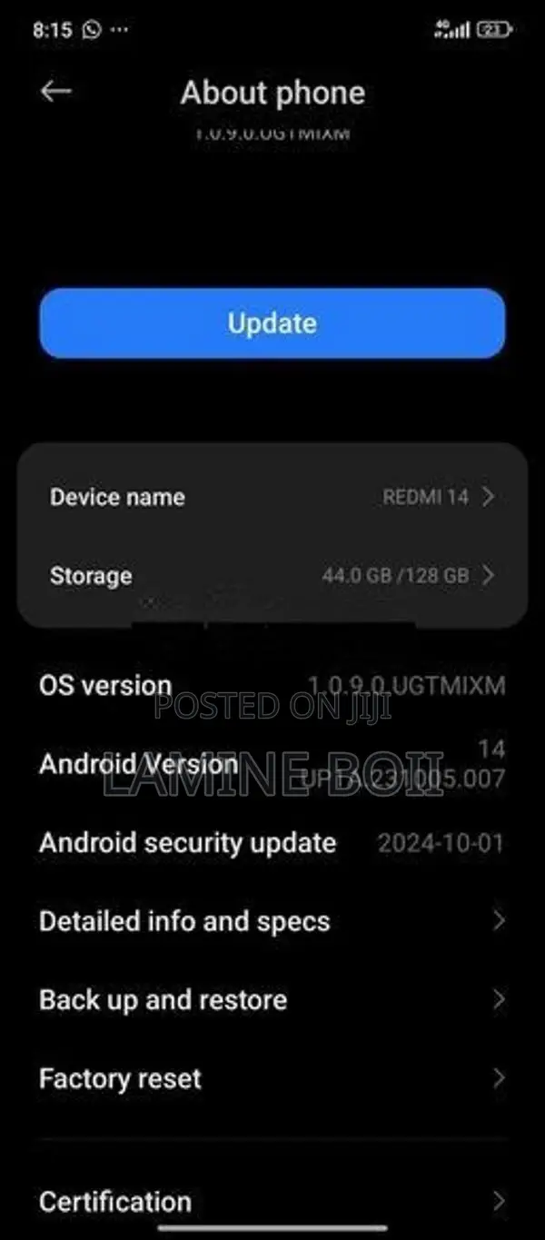 Xiaomi Redmi 14 (Used)