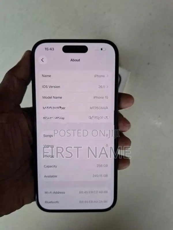 Apple iPhone 15 256GB (Used)