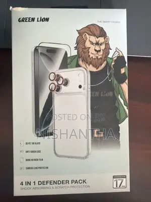 Apple iPhone 17 Pro Tempered Glass with Transparent Back Cover