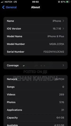 Apple iPhone 8 Plus (Used)