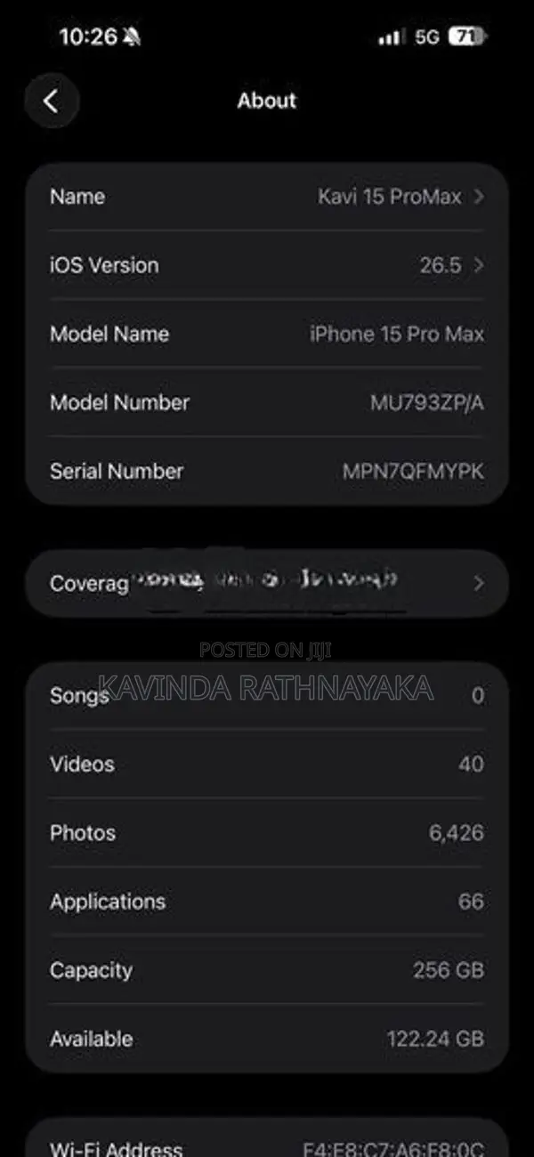 Apple iPhone 15 Pro Max Natural Titanium (Used)