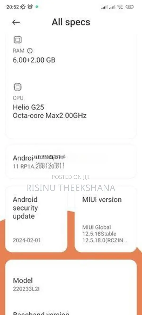 Xiaomi Redmi 10A (Used)