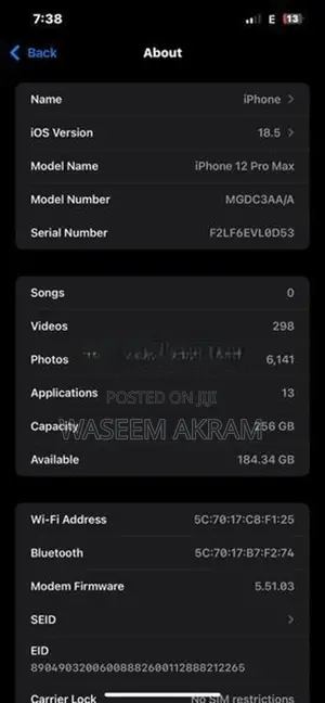 Apple iPhone 12 Pro Max (Used)