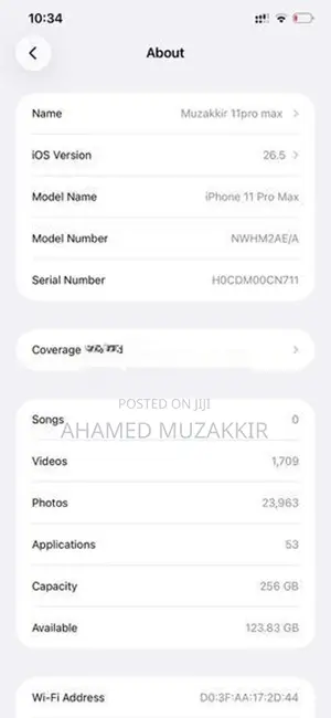 Apple iPhone 11 Pro Max (Used)