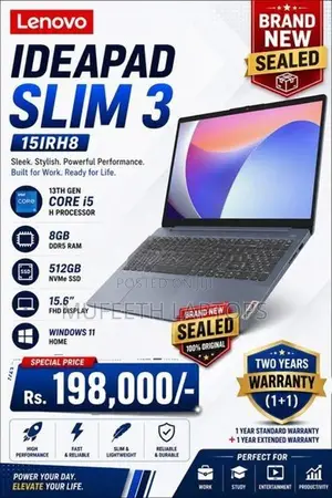 New Lenovo i5 13Gen 8/512GB 15.6”FHD DDR5