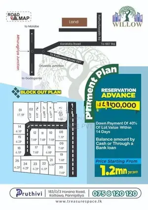 Land for sale at Athurugiriya