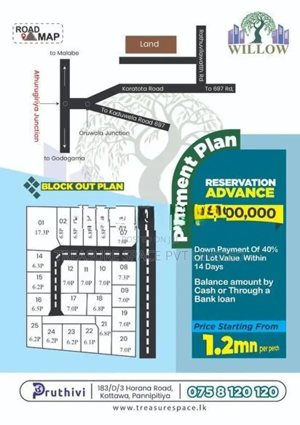Land for sale at Athurugiriya