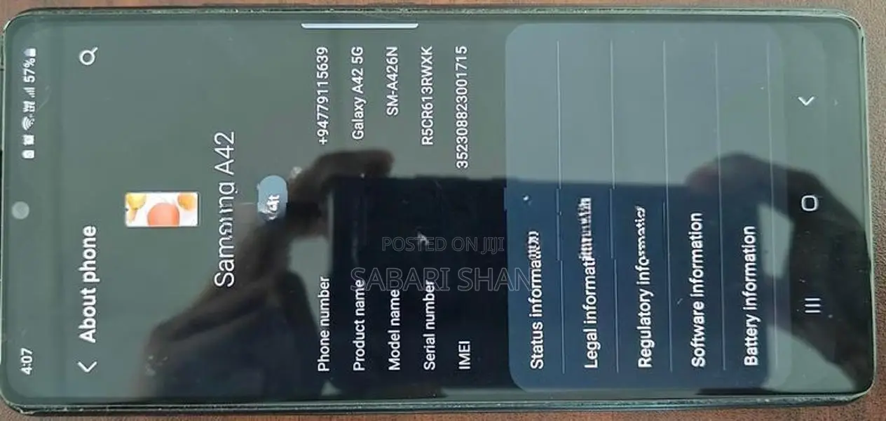 Samsung Galaxy A42 5g (Used)