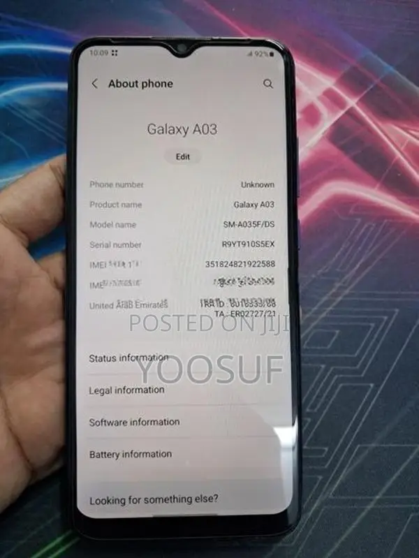 Samsung Galaxy A03 (Used)