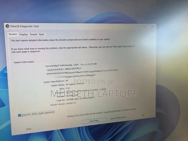 HP core 5 14Gen 8/512GB 15.6”FHD Display