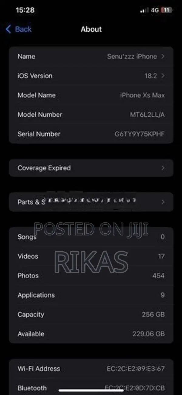 Apple iPhone XS Max (Used)