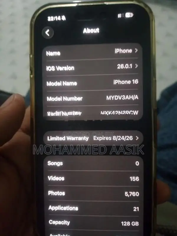 Apple iPhone 16 (Used)