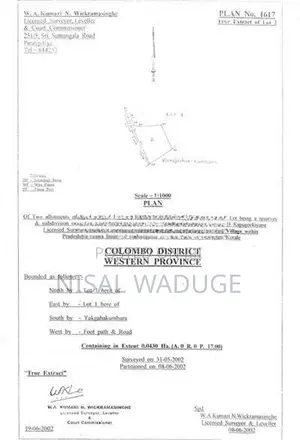 17P Land for Sale in Pannipitiya
