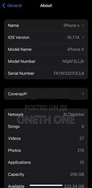 Apple iPhone X (Used)
