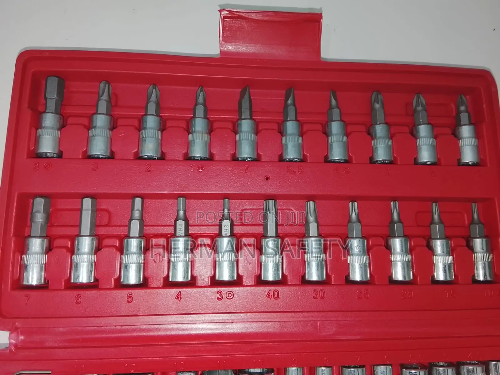 46 PCS 1/4" Drive Socket Wrench Tool Set With Ratchet Bitsl
