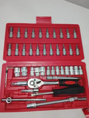 46 PCS 1/4" Drive Socket Wrench Tool Set With Ratchet Bitsl