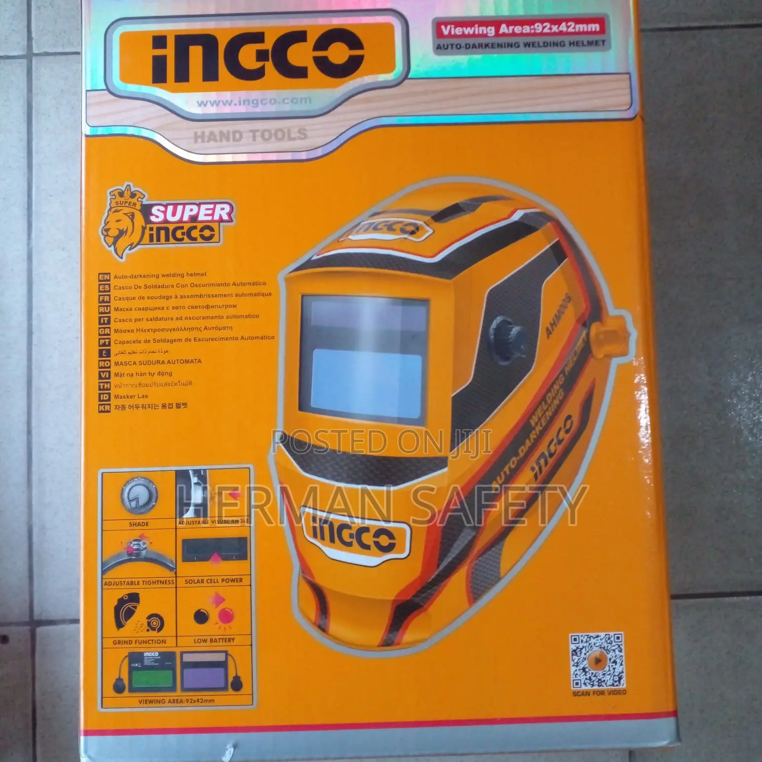 INGCO AHM008 Auto Darkening Welding Helmet