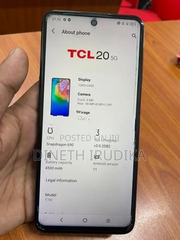 TCL 20 5G 6/128GB (Used)