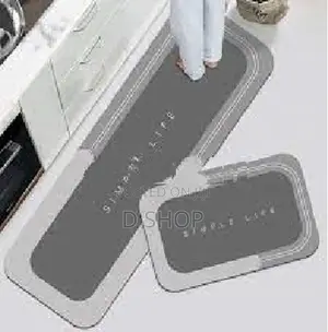 2 Pcs Kitchen Floor Mat - Water Absorption Home Carpet