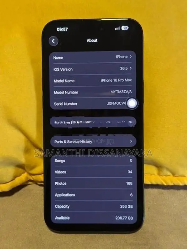 Apple iPhone 16 Pro Max 256gb (Used)