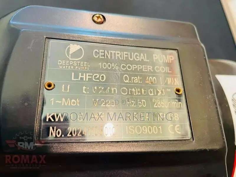 Water Pump (2HP) Centrifugal - Deepsteel LHF20