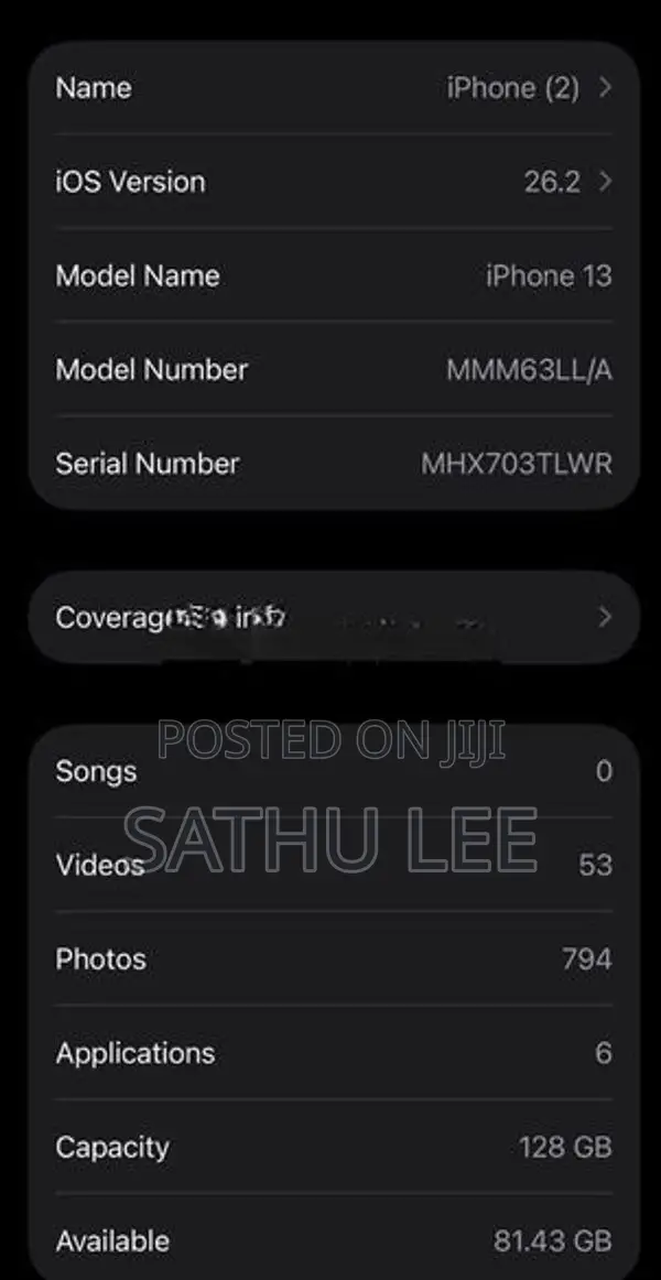 Apple iPhone 13 LL/A (Used)