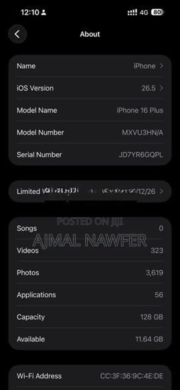 Apple iPhone 16 Plus (Used)