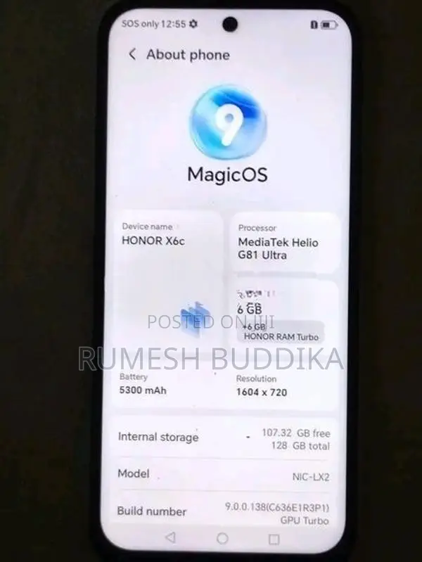Honor X6c 6GB/128GB (Used)