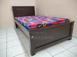 New 72x36 Teak Box Bed With Double Layer Mattress (L1)