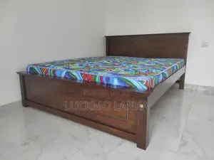 New 72x60 Teak Box Bed With Arpico Hybrid Mattress (L5)