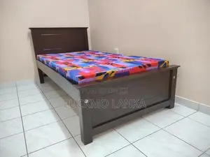 New 72x36 Teak Box Bed With Double Layer Mattress (L1)