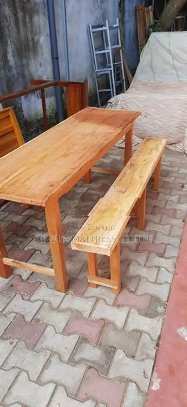 Table with Bench 6ft ×15inch Mahogani
