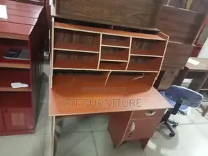 Melamine Writing Table with Cupboard 4 by 2