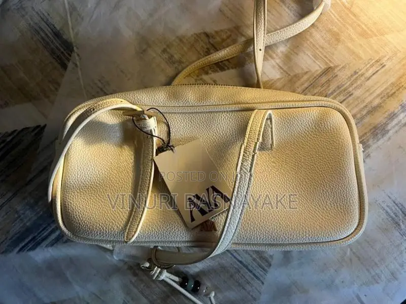 AYA white rectangular hand bag