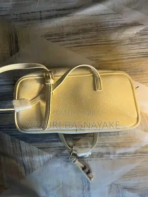 AYA white rectangular hand bag