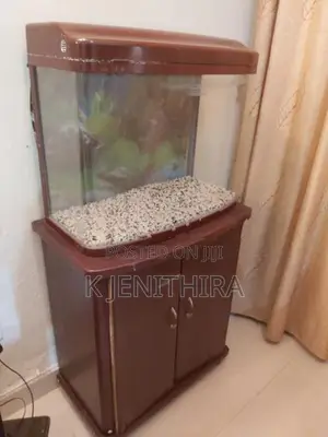 Fish tank with cupboard