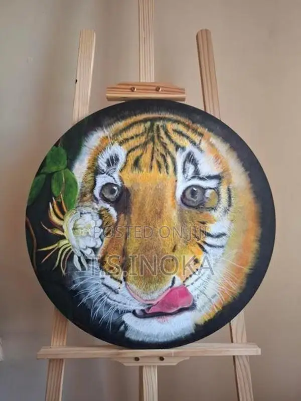 Tiger Portrait Acrylic on Canvas