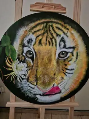 Tiger Portrait Acrylic on Canvas