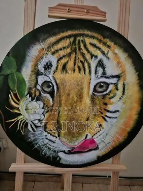 Tiger Portrait Acrylic on Canvas