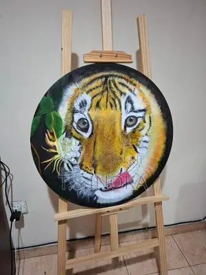 Tiger Portrait Acrylic on Canvas